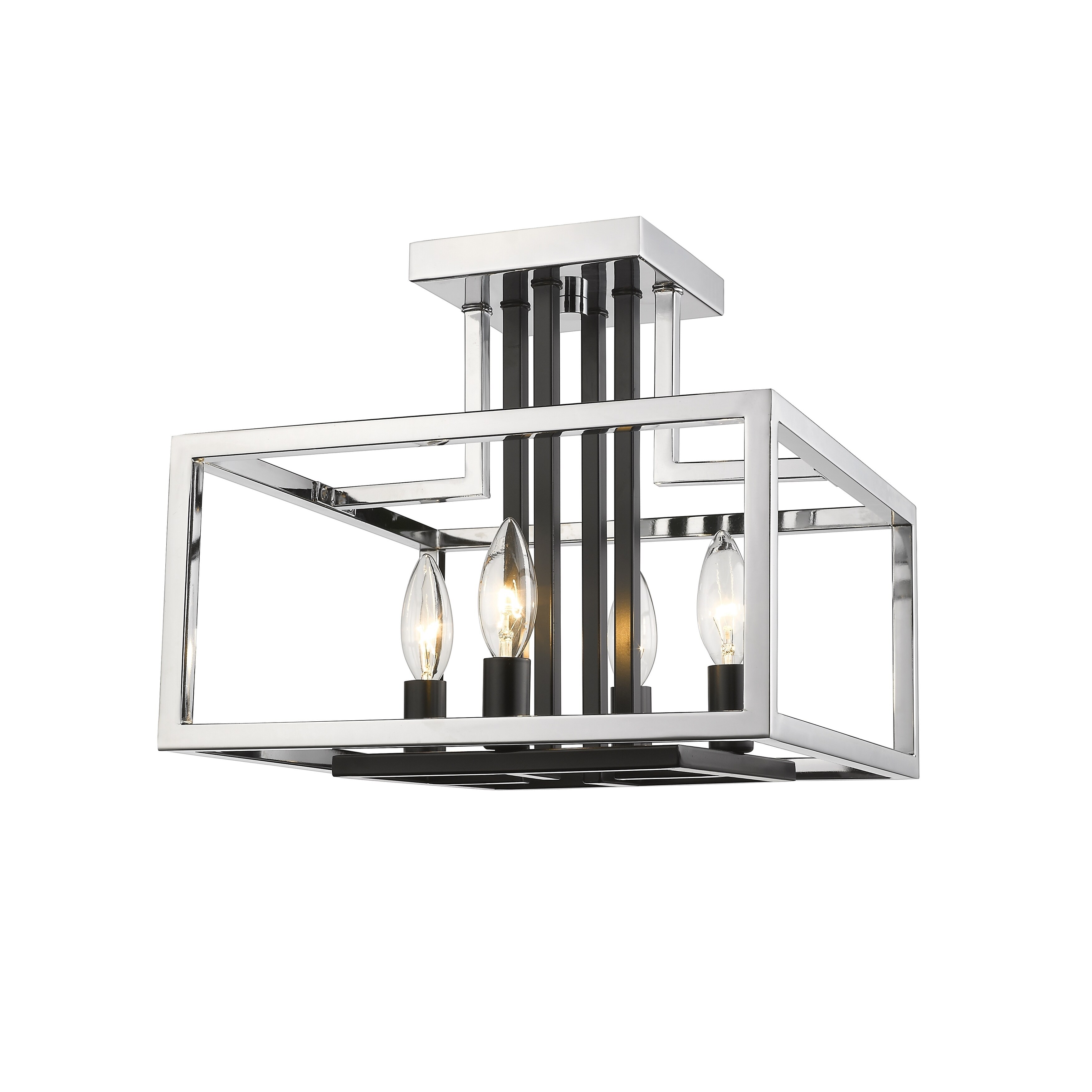 Quadra 4 Light Semi Flush Mount - Mycitystee