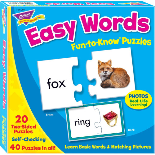 Trend Easy Words Fun to Know Puzzles (T36007) - Mycitystee
