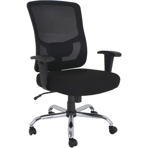 Lorell Big and Tall Mid-back Leather Guest Chair (62625) - Mycitystee