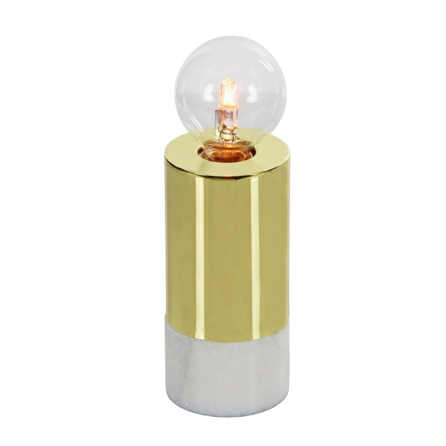 Studio 350 Metal Marble Glass Lamp W Bulb 3 inches wide， 7 inches high - Mycitystee