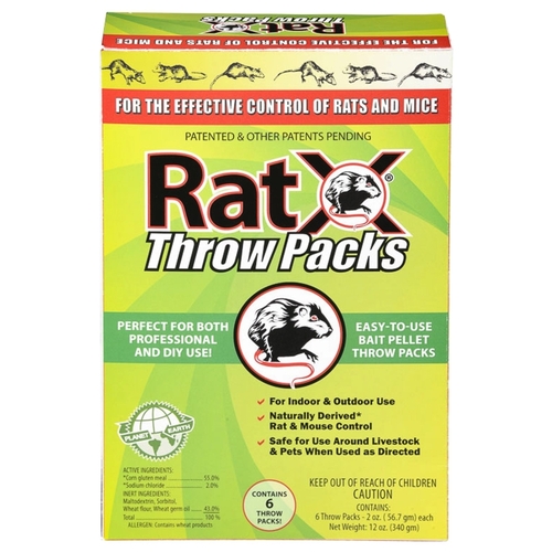 RatX 620103 Rat Killer， 12 oz Box - pack of 6 - Mycitystee