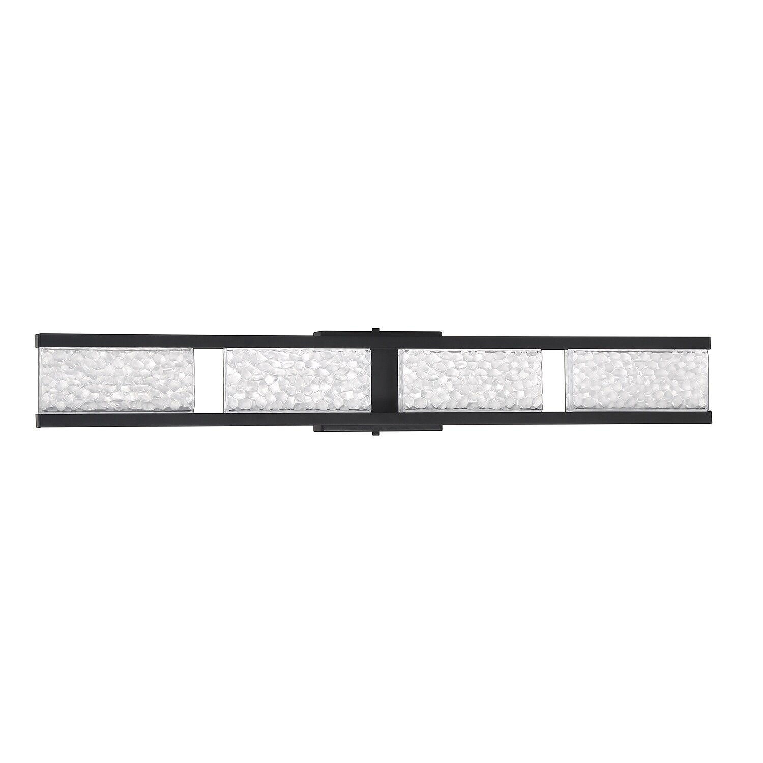 Callavio 4-Light-LED Black Vanity Light with Glass Shade - Mycitystee