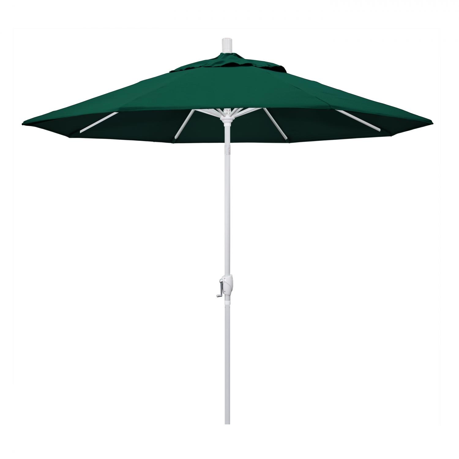 California Umbrella 9 Ft. Octagonal Aluminum Push Button Tilt Patio Umbrella W/ Crank Lift and Aluminum Ribs - Mycitystee