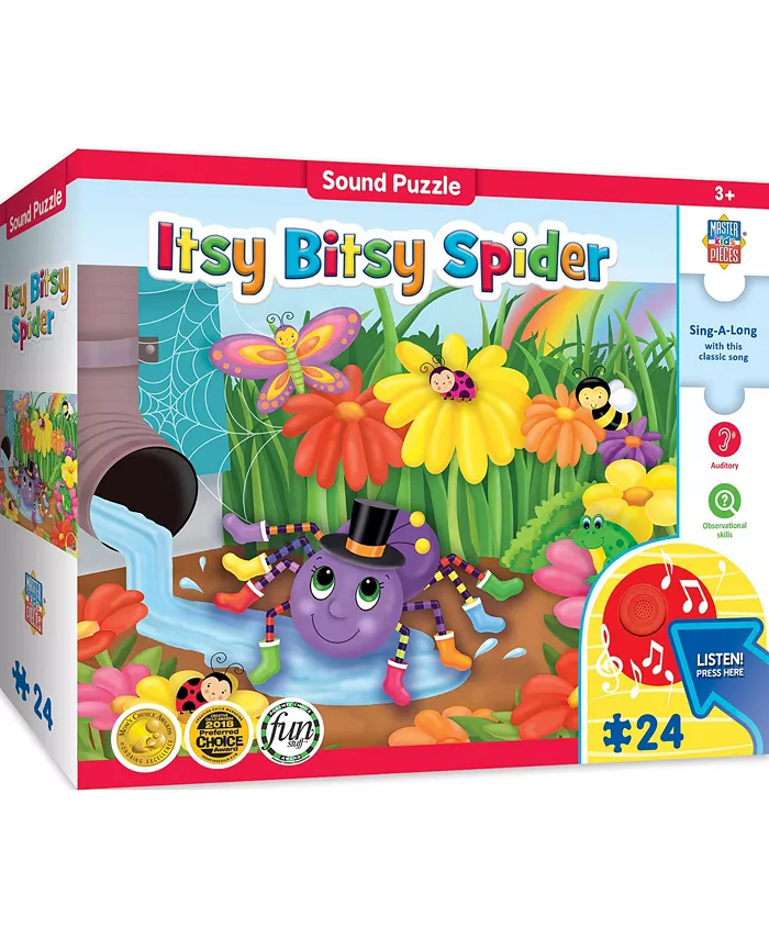 MasterPieces Puzzles MasterPieces 24 Piece Sing-A-Long Sound Puzzle - Itsy Bitsy Spider - Mycitystee