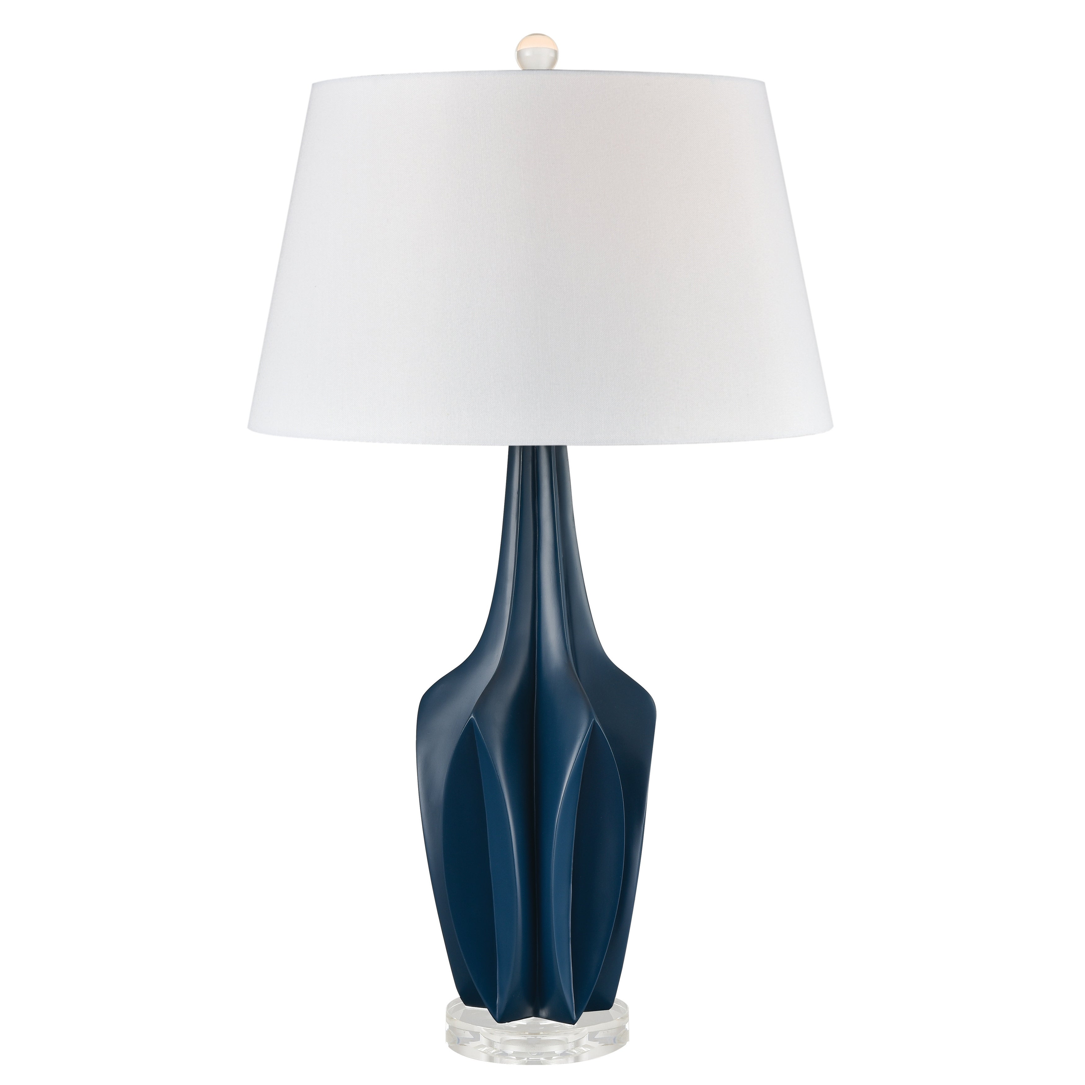 Wake 30'' High 1-Light Table Lamp - Navy - Mycitystee