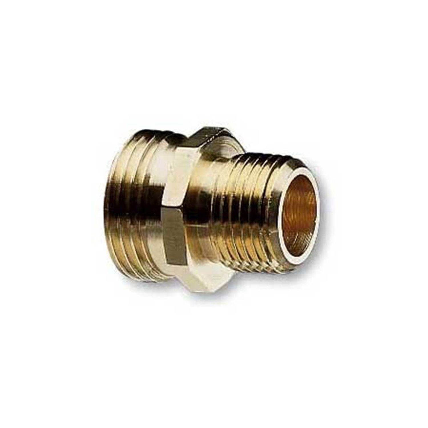 Gilmour 3/4-1/2 in. Brass Double Male Pipe and Hose Fitting - Mycitystee
