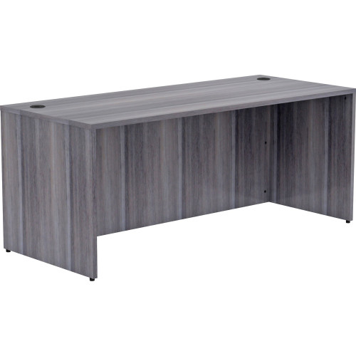 Lorell Weathered Charcoal Laminate Desking Desk Shell (69551) - Mycitystee