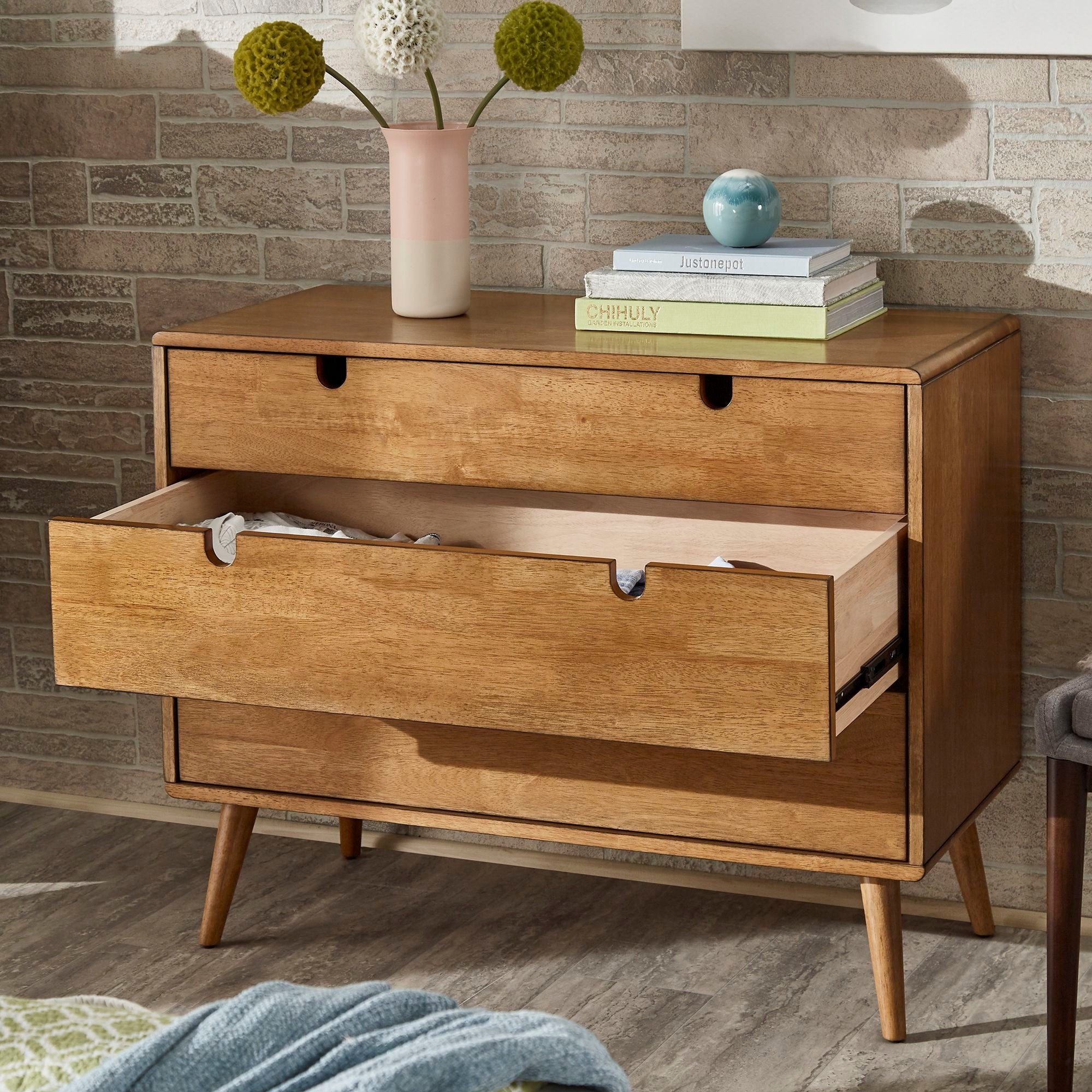 Clark Oak Finish 3-drawer Dresser by iNSPIRE Q Modern - - 30526546 - Mycitystee