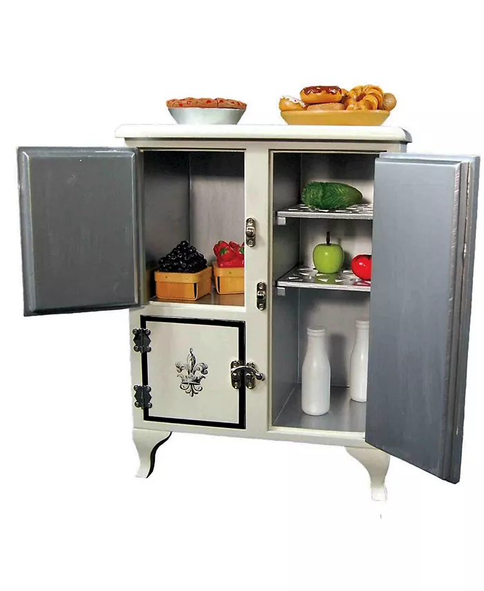 The Queen's Treasures 1930'S American Style Vintage Wooden Icebox and Accessories - Mycitystee