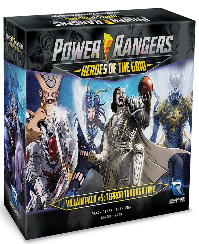 Renegade Game Studios Power Rangers Heroes of The Grid Villain Pack 5 Terror Through Time Expansion Rpg Boardgame， Role Playing， 45-60 Minute Play Tim - Mycitystee