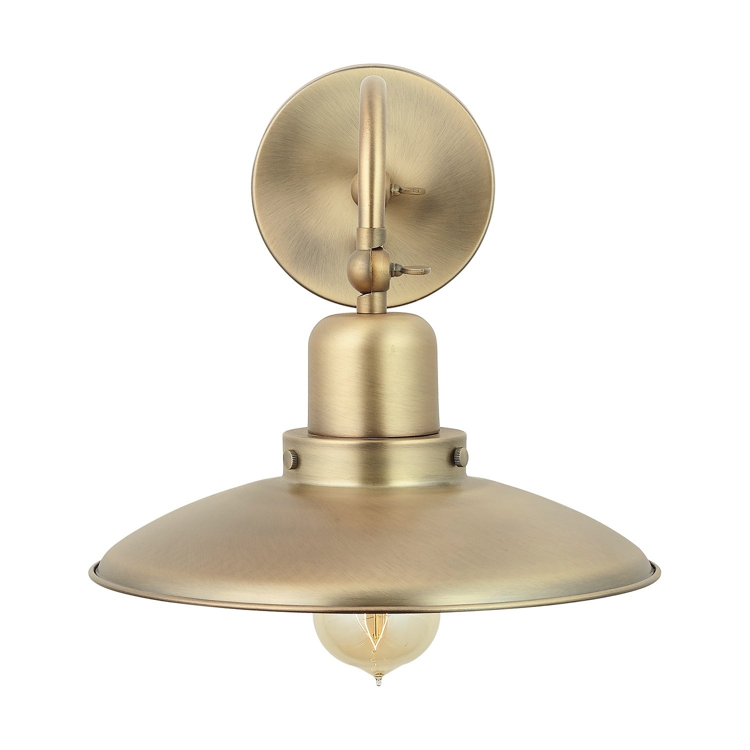 1-light Aged Brass Wall Sconce - Mycitystee