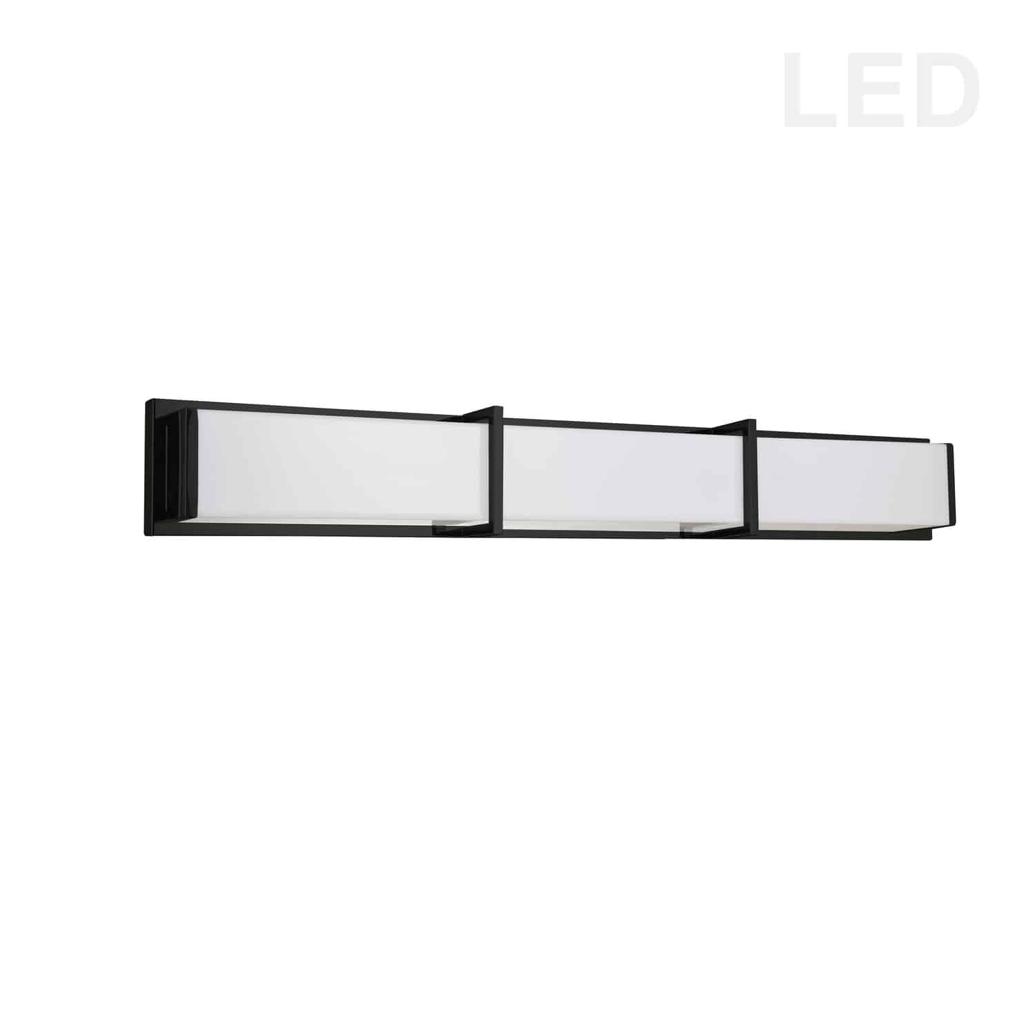 Dainolite Winston 50W Modern Matte Black Luxury Vanity Lights - Mycitystee