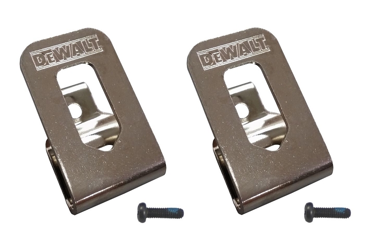 DeWalt OEM N268241 N169778 (2-Pack) Belt Clip/Hook for 20V DCD980 DCD985 DCD791 - Mycitystee