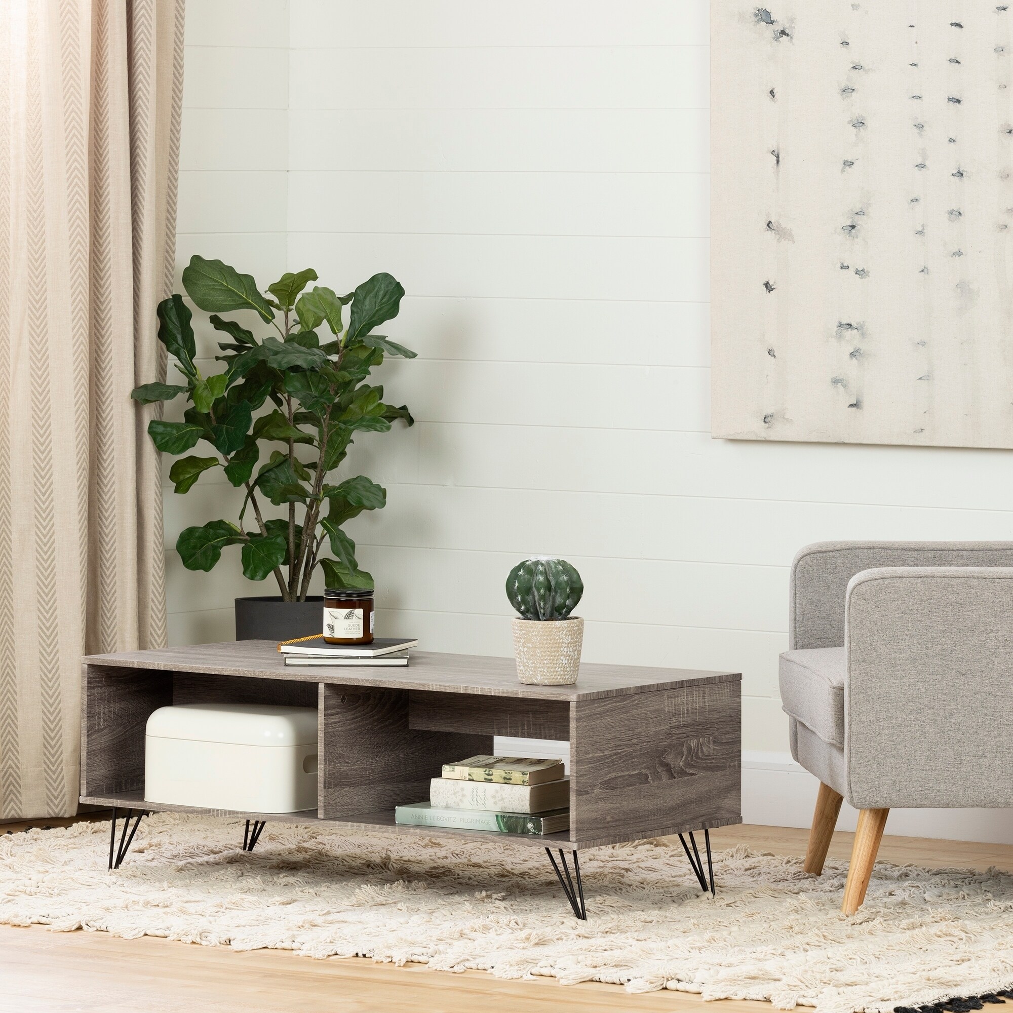 South Shore Evane Coffee Table with Storage - Mycitystee