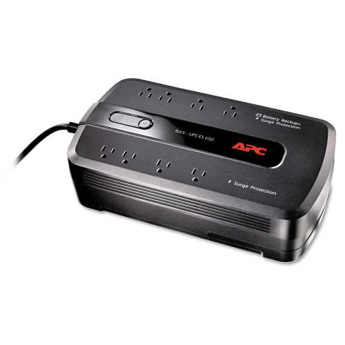 APC BE650G1 Back-UPS ES 650 Battery Backup System， 8 Outlets， 650 VA， 340 J - Mycitystee