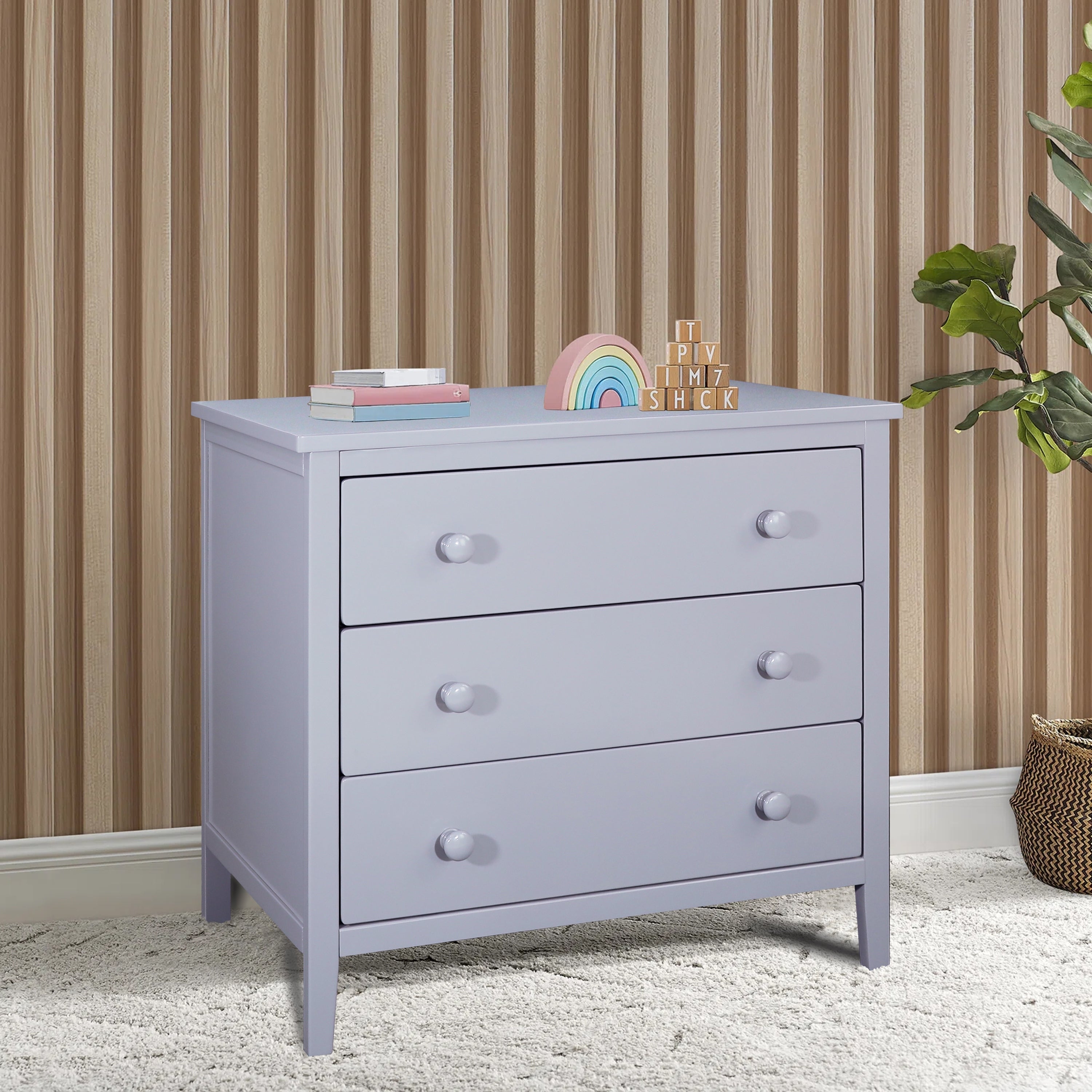 Stylish and Durable Solid Wood 3 Drawer Dresser with Smooth Glides， Upgrade Your Bedroom Storage Today - - 37828809 - Mycitystee