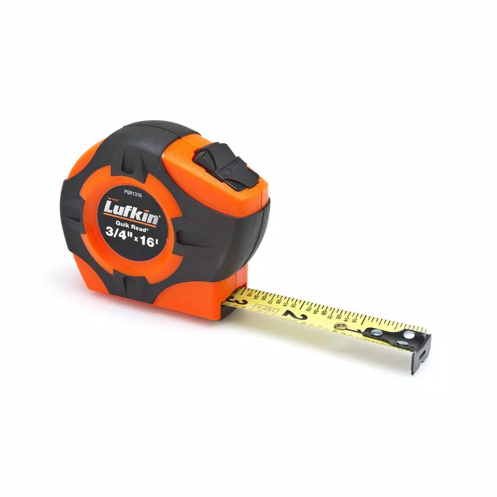 Lufkin 3/4 in. x 16 ft. Quikread Power Return Tape Measure and#8211; XDC Depot - Mycitystee