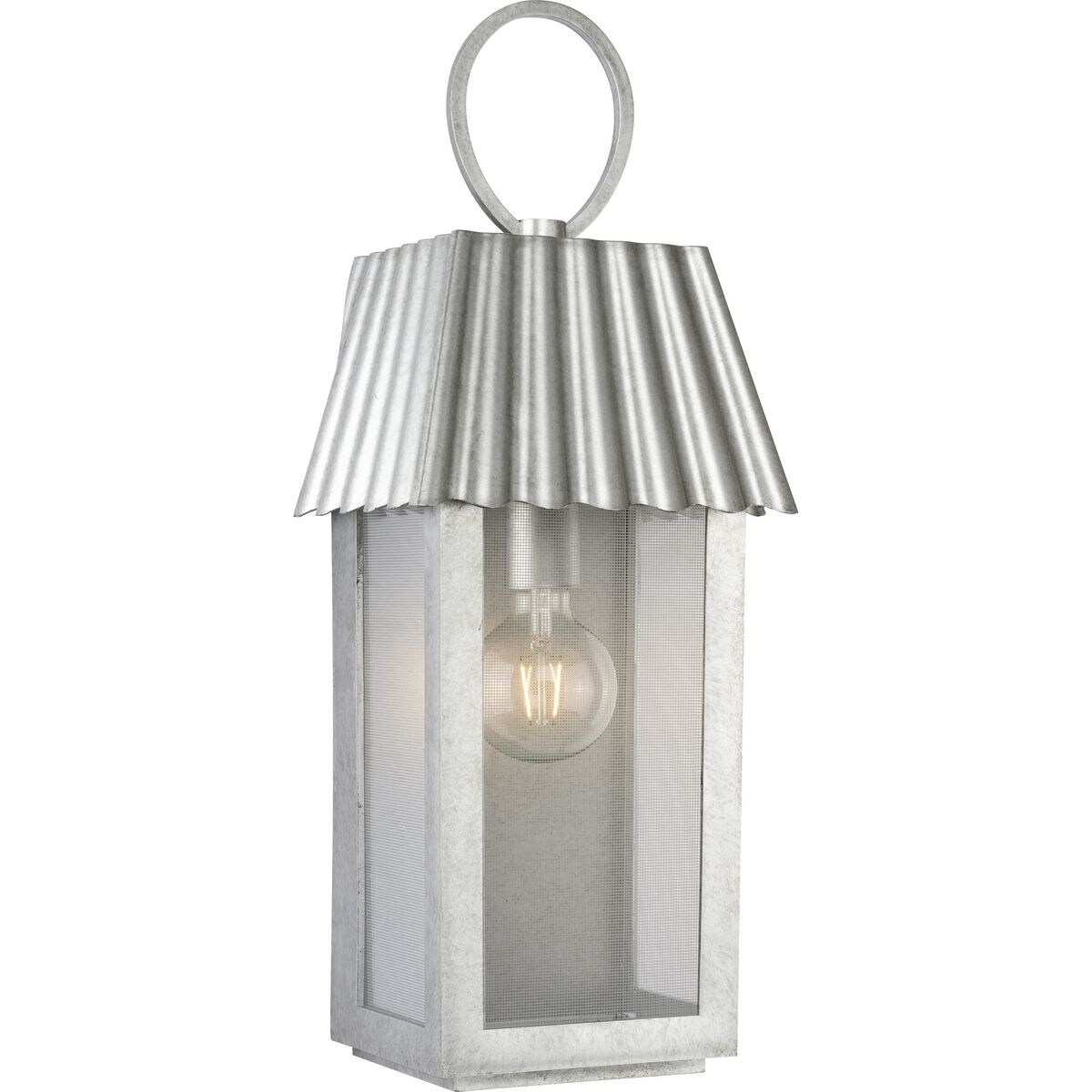 Jeffrey Alan Marks Point Dume Hook Pond Galvanized Finish Outdoor Wall Lantern with DURASHIELD - 8.5 in x 7.125 in x 22.375 in Shopping - The Best Dea - Mycitystee