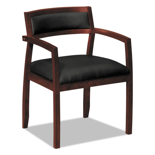 HON TopFlight Leather Guest Chair， 22.5