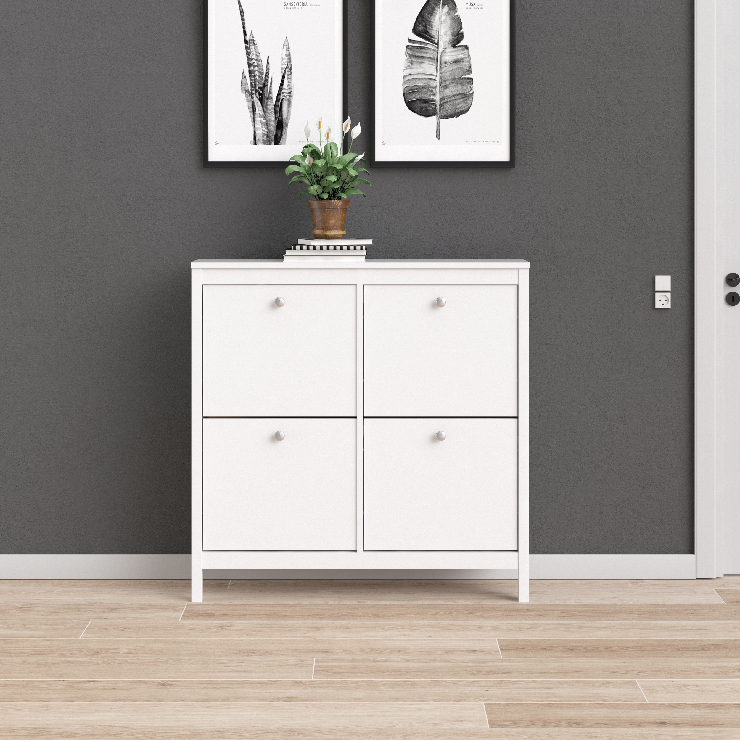 Porch and Den Madrid 4-Drawer Shoe Cabinet - - 33673581 - Mycitystee