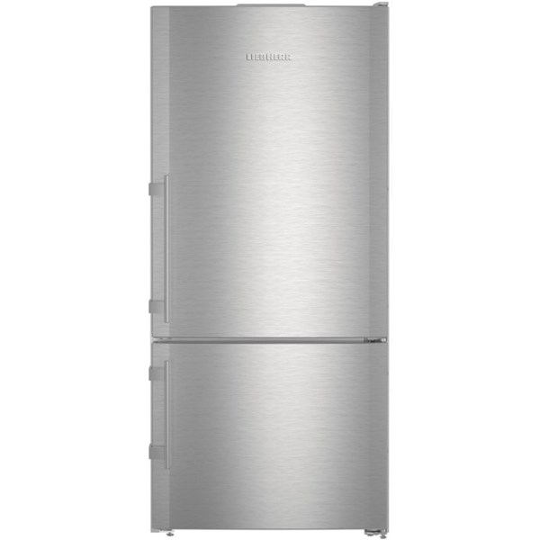 12.8 cu ft Bottom Freezer Stainless Refrigerator - Mycitystee