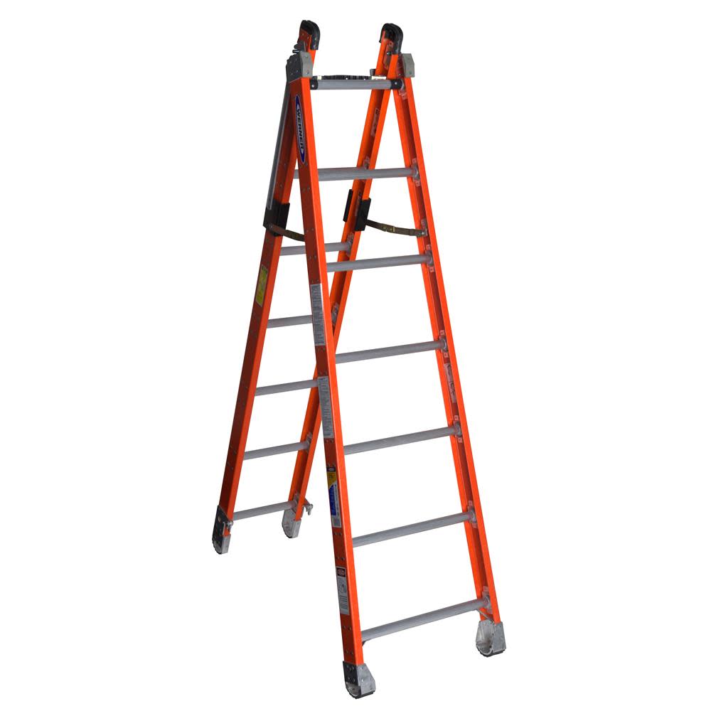 14 Ft. Type IAA Fiberglass Combination Ladder - Mycitystee