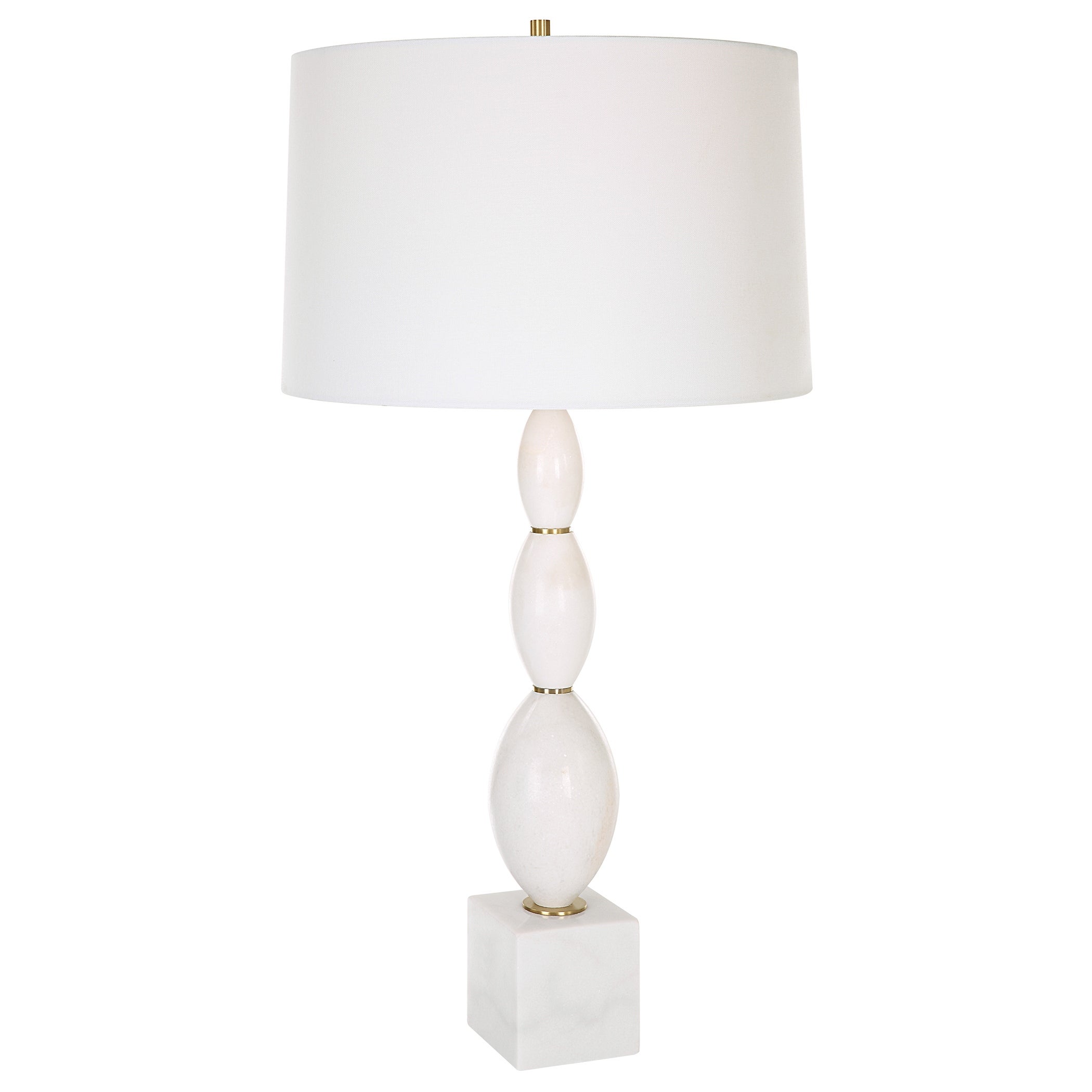 Uttermost Regalia White Marble Table Lamp - 16 W X 31.25 H X 16 D (in) - Mycitystee