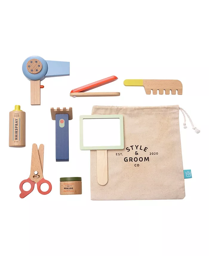 Manhattan Toy Company Style Groom Pretend Play Hair Styling Grooming Kit， 9 Piece - Mycitystee