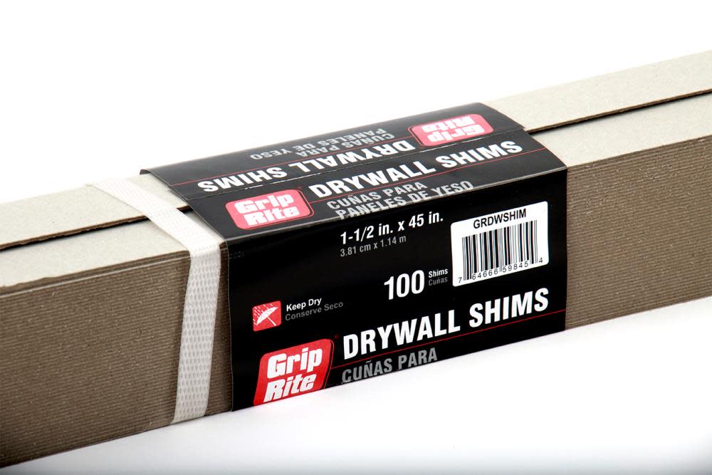 Grip Rite Shims， Actual: 0.055 x 1.5 x 45，  100pk - Mycitystee