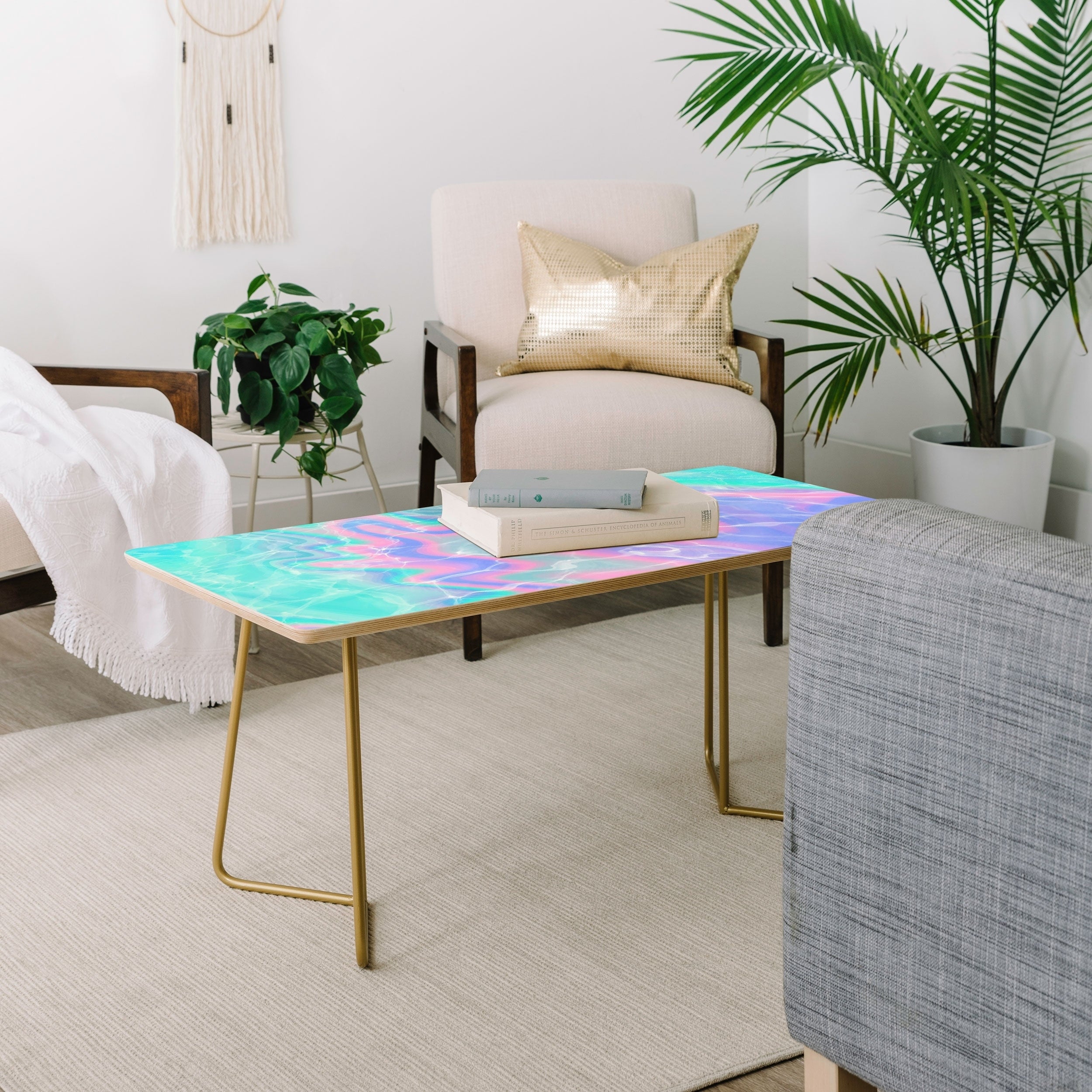 Deny Designs Poolside Melt Coffee Table (2 leg options) - Mycitystee