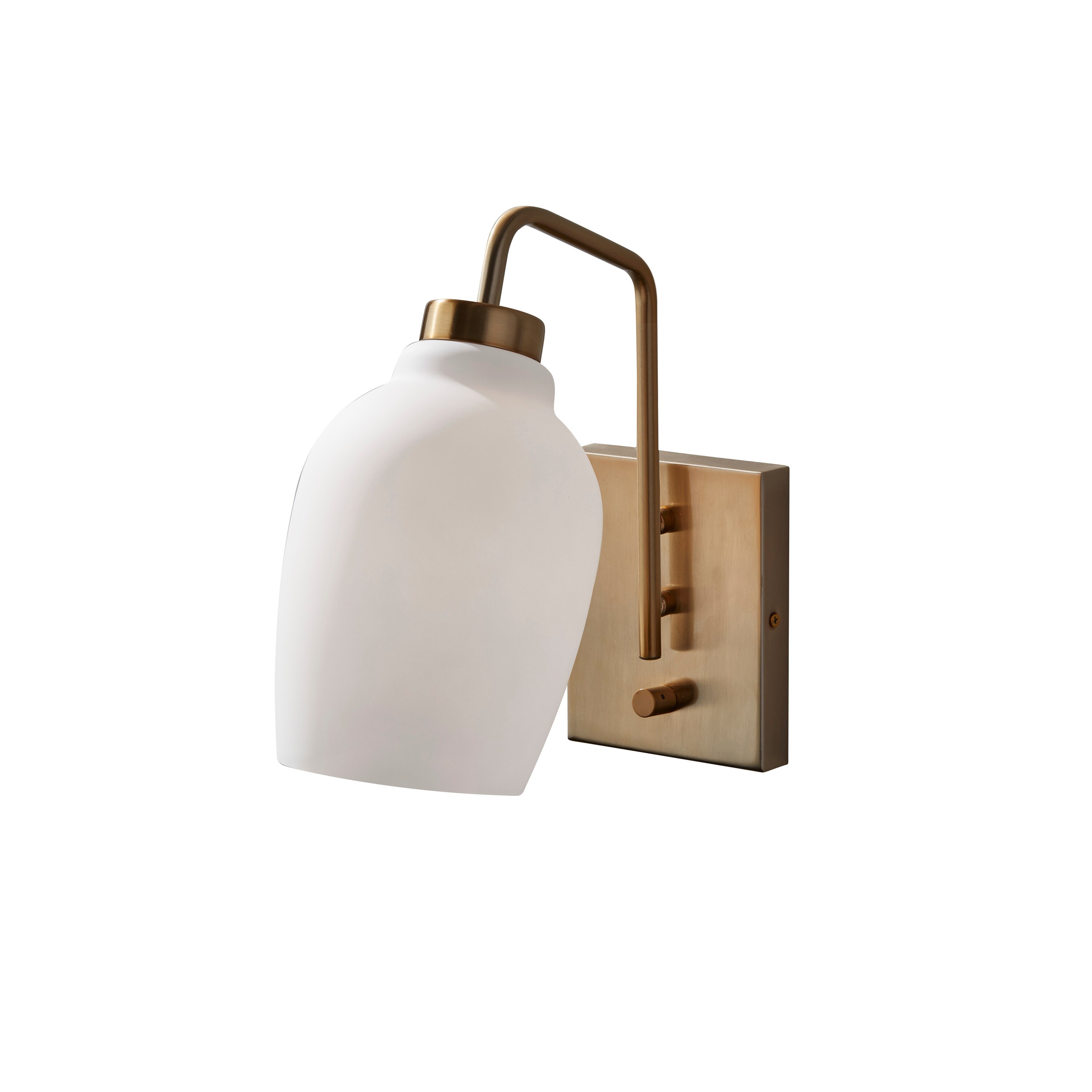 Adesso Clara Antique Brass Wall Lamp - Mycitystee