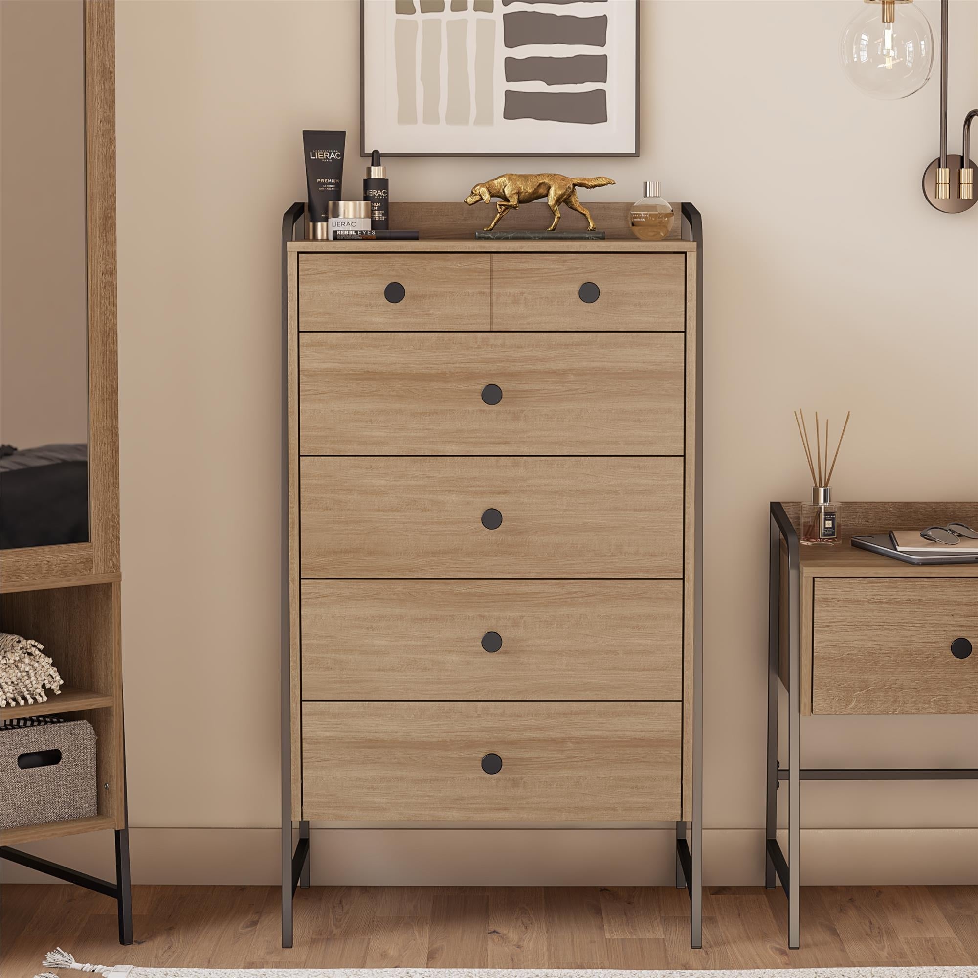 The Novogratz Bushwick Tall 5 Drawer Dresser - - 36384251 - Mycitystee