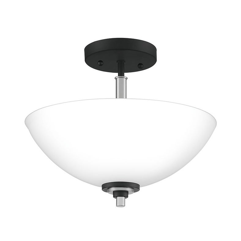 Quoizel Conrad Brushed Nickel 2-light Semi-flush Mount - Mycitystee