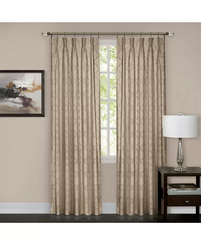 Achim Windsor Pinch Pleat Window Curtain Panel， 34x63 - Mycitystee