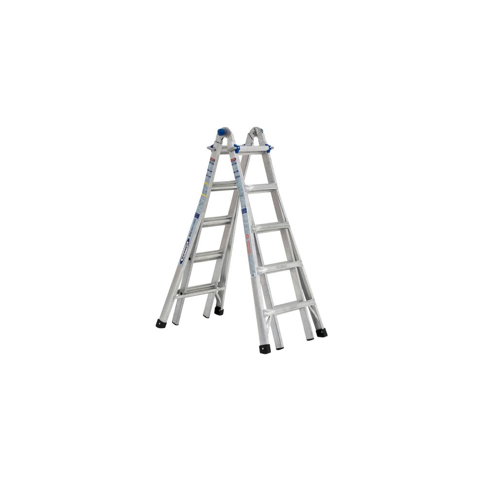 22 Ft. Reach Height Type IA Aluminum Multi-Position Ladder - Mycitystee