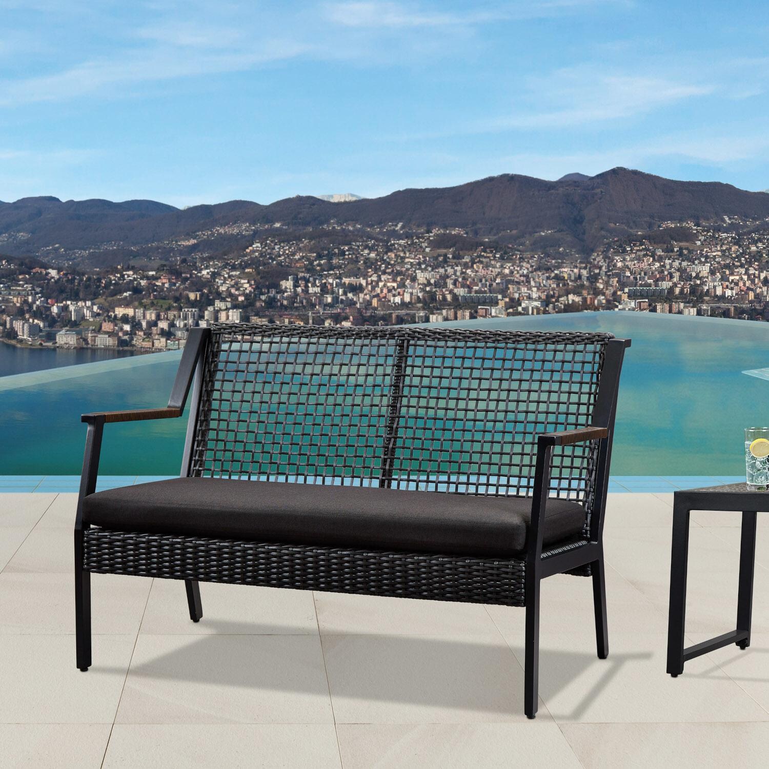 Lakeview Covewood Aluminum Bench - Mycitystee