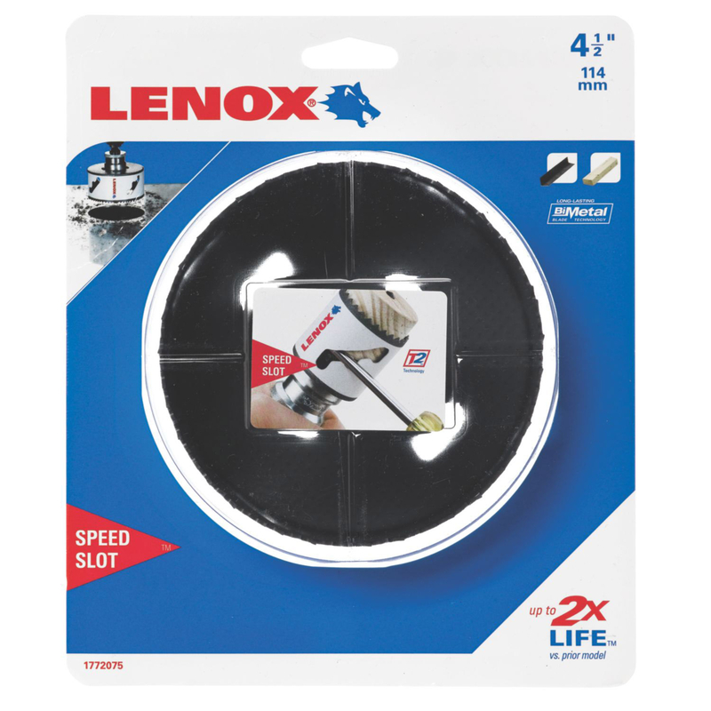 Lenox 4-1/2 in. Bi-Metal Hole Saw 1 pk - Mycitystee
