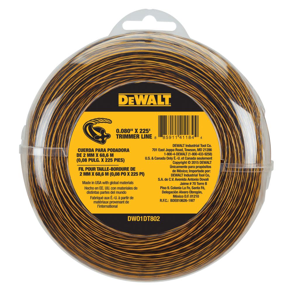 DEWALT Trimmer Line 0.080 In. x 225 Ft. DWO1DT802 from DEWALT - Mycitystee