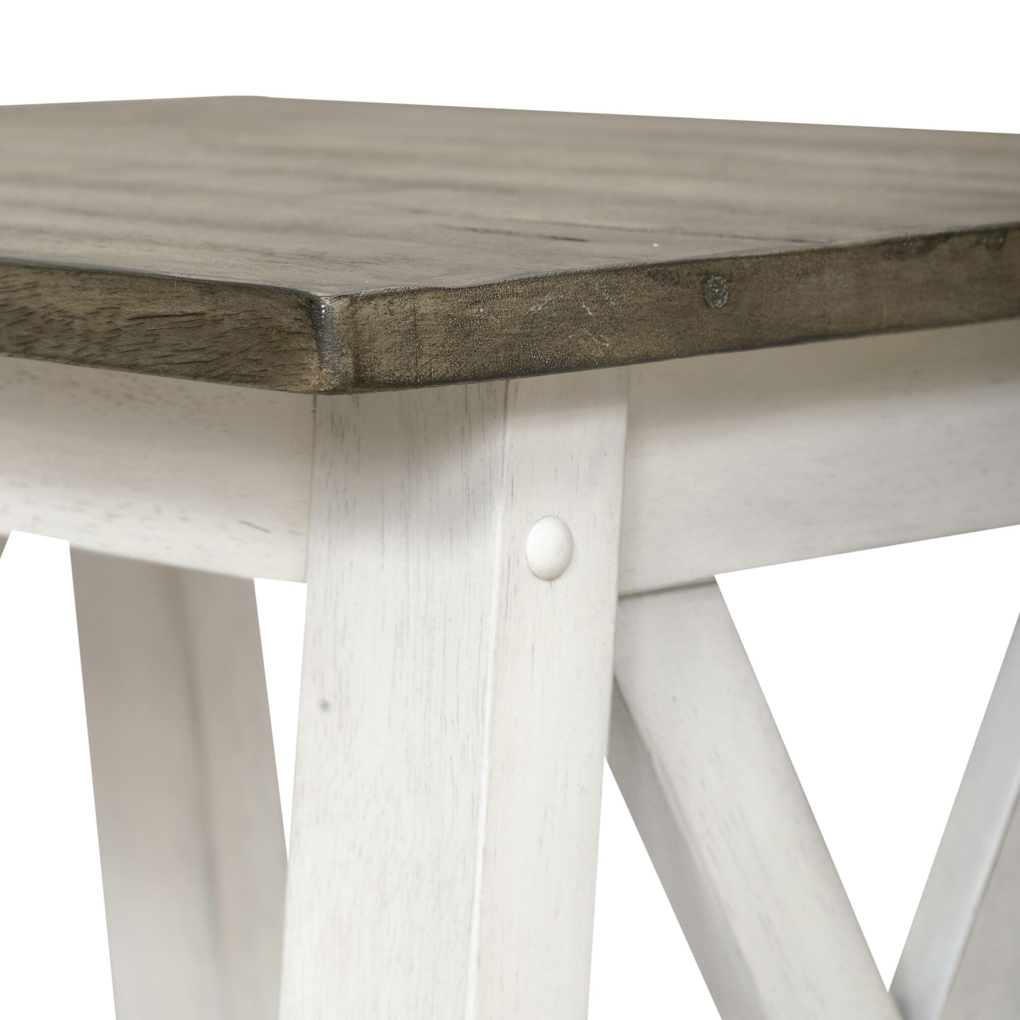Laurel Bluff Antique White Dust Grey End Table - Mycitystee