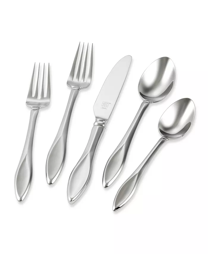 J.A. Henckels Zwilling Royal Court 18 10 Stainless Steel 5 Piece Place Setting - Mycitystee