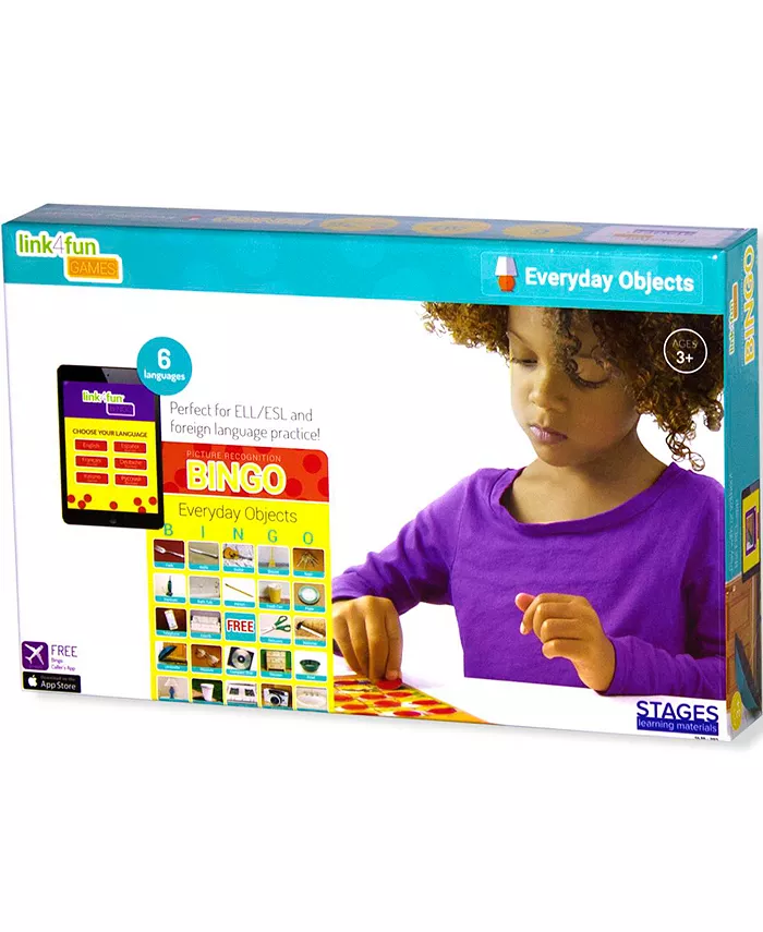 Stages Learning Materials Link4Fun Real Photo Everyday Objects Bingo Game - Mycitystee