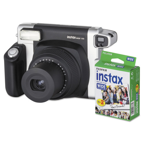 Fujifilm Instax Wide 300 Camera Bundle， 16 Mpixels， Black (600015500) - Mycitystee