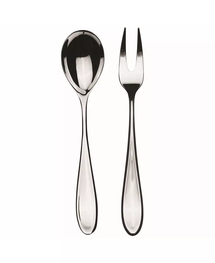 Mepra Serving Set Fork and Spoon Forma Flatware Set， Set of 2 - Mycitystee