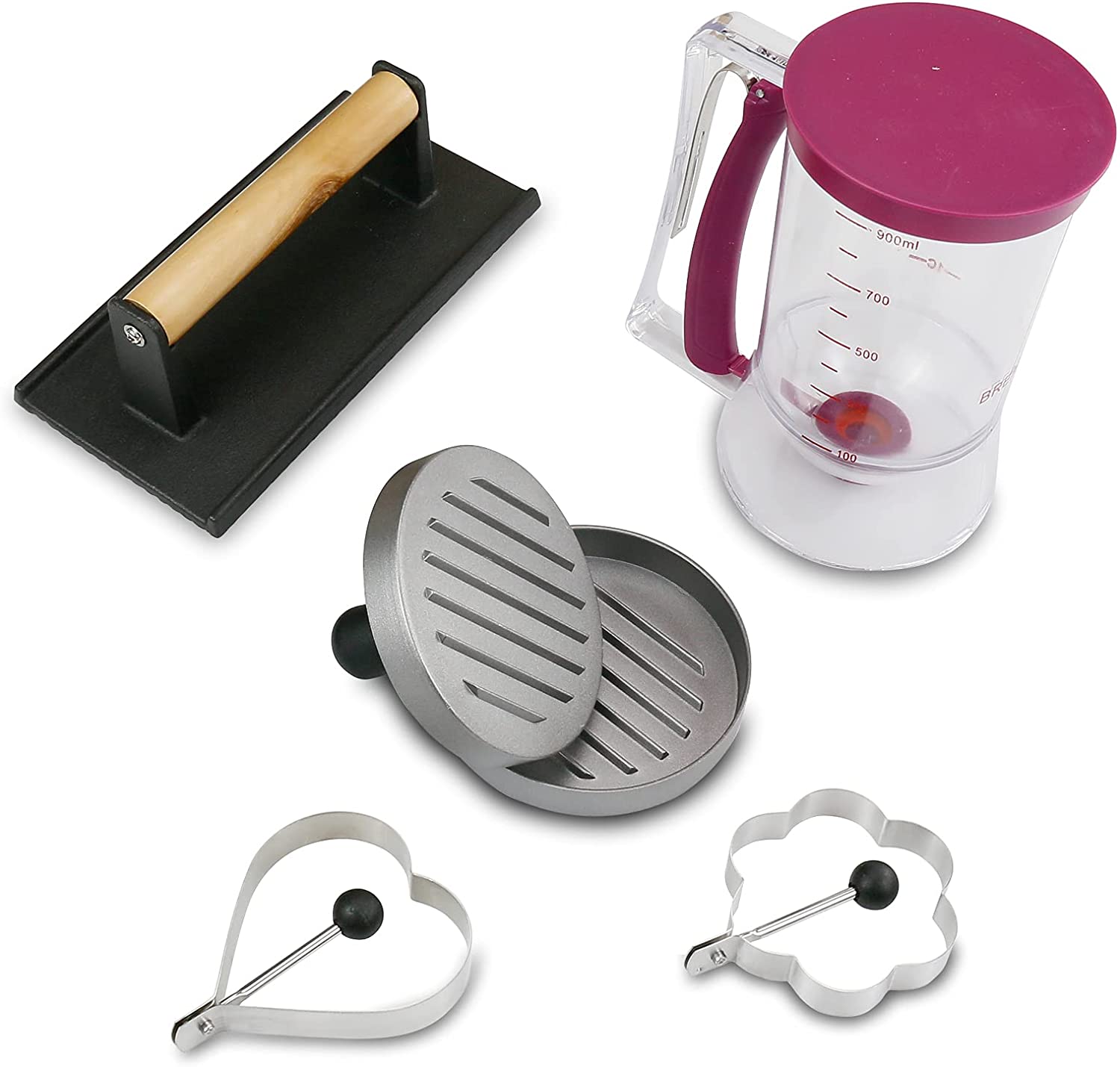 Breakfast Kit for Griddle Flat Top Blackstone, Camp Chef, Cuisinart, Pit Boss - Mycitystee