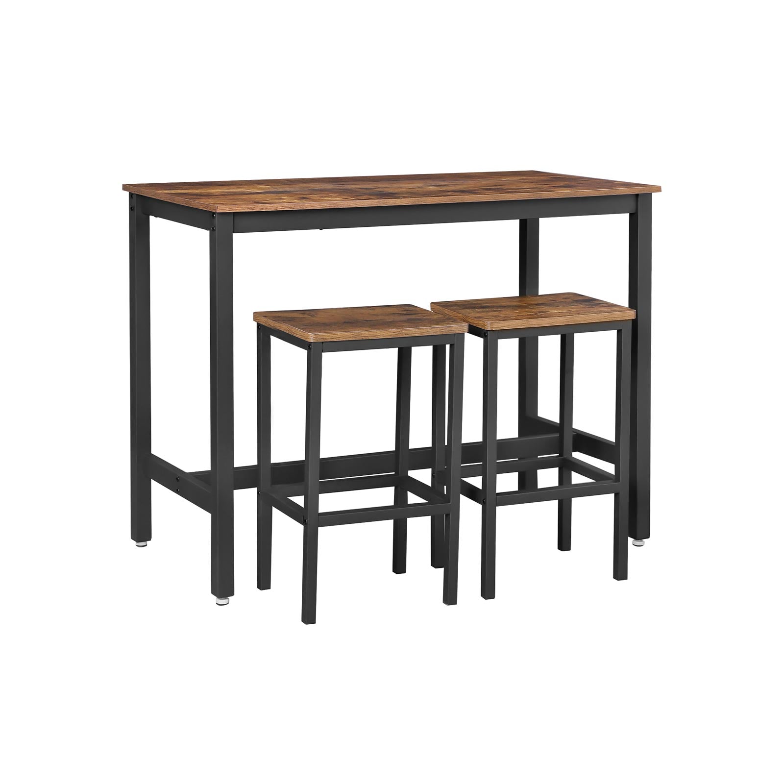 VASAGLE Bar Table with 2 Bar Stools - Mycitystee
