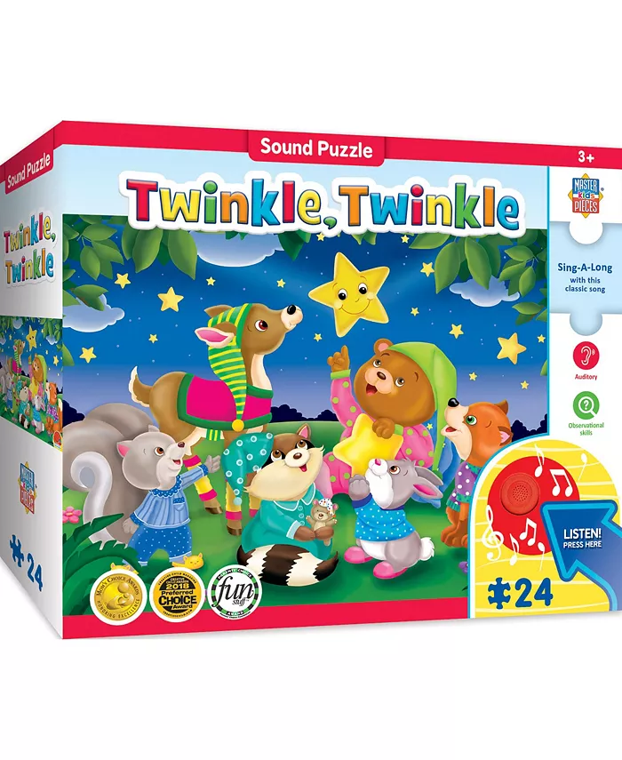 MasterPieces Puzzles MasterPieces 24 Piece Sing-A-Long Sound Puzzle - Twinkle Twinkle - Mycitystee