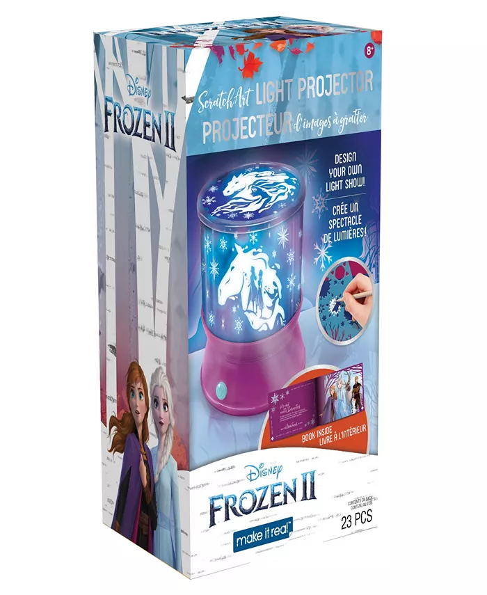 Disney Frozen 2 Scratch Art Light Projector Make It Real， Design Your Own Light Show， Frozen 2， Scratch Art into Film Project， Tweens Girls - Mycitystee