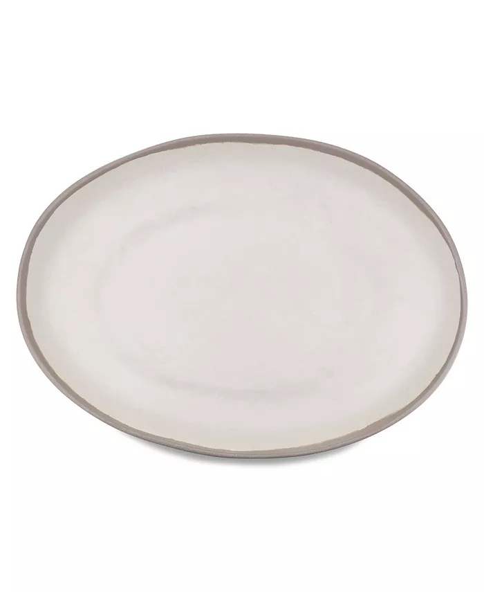 Q Squared Potter Stone Melaboo Oval Platter - Mycitystee