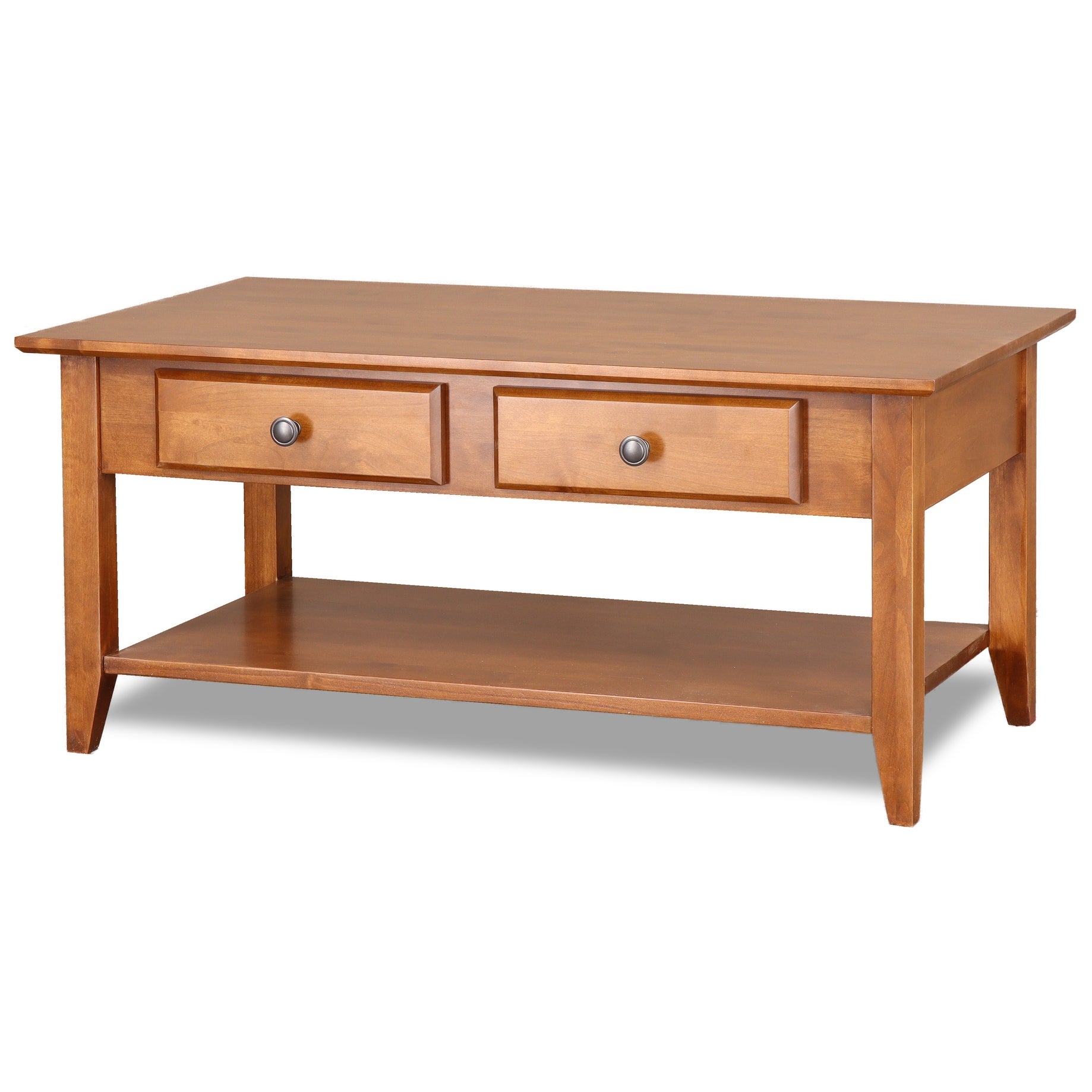 2 Drawer Solid Wood Coffee Table - Mycitystee