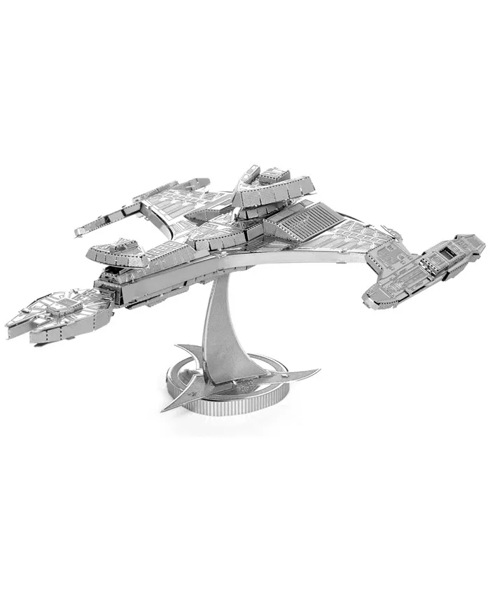 Fascinations Metal Earth 3D Metal Model Kit - Star Trek Klingon Vor'cha Class - Mycitystee